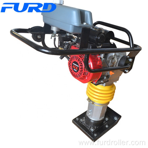 High Vibrating Frequency Tamping Rammer Machine With 5.5HP Gasoline Engine